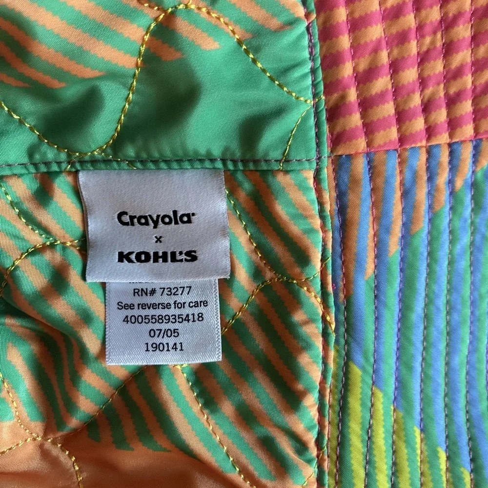 Crayola X Kohls Pink Faux Fur / Fleece Bucket Hat Festival Y2K